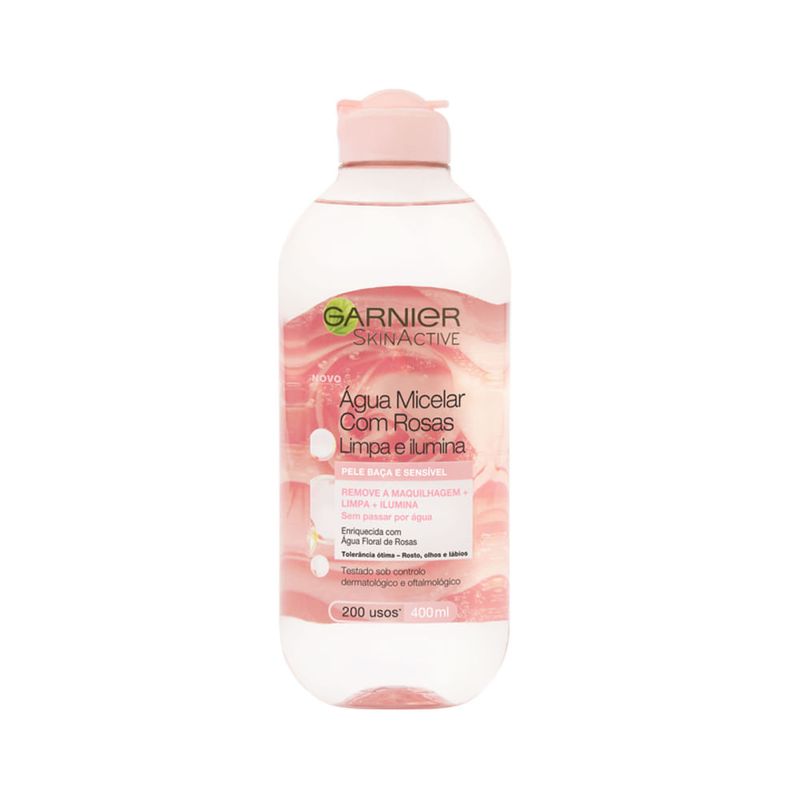 aguamicelargarnierskinactiverosasx400ml