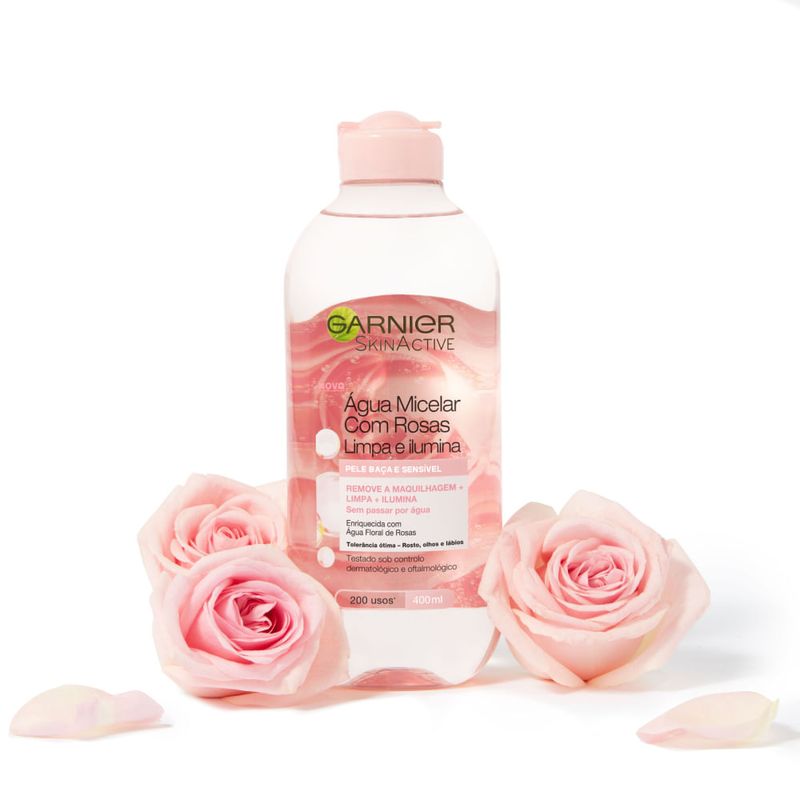 aguamicelargarnierskinactiverosasx400ml