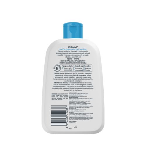 Loción Limpiadora Cetaphil para Piel Sensible x 236 ml