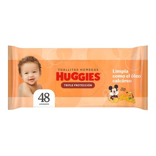 Toallitas Húmedas Huggies Triple Protección con Óleo x 48 un