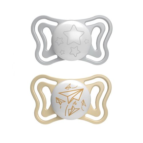 Chupete Chicco Physio Light Lumi Nocturno 6M+ x 2 un