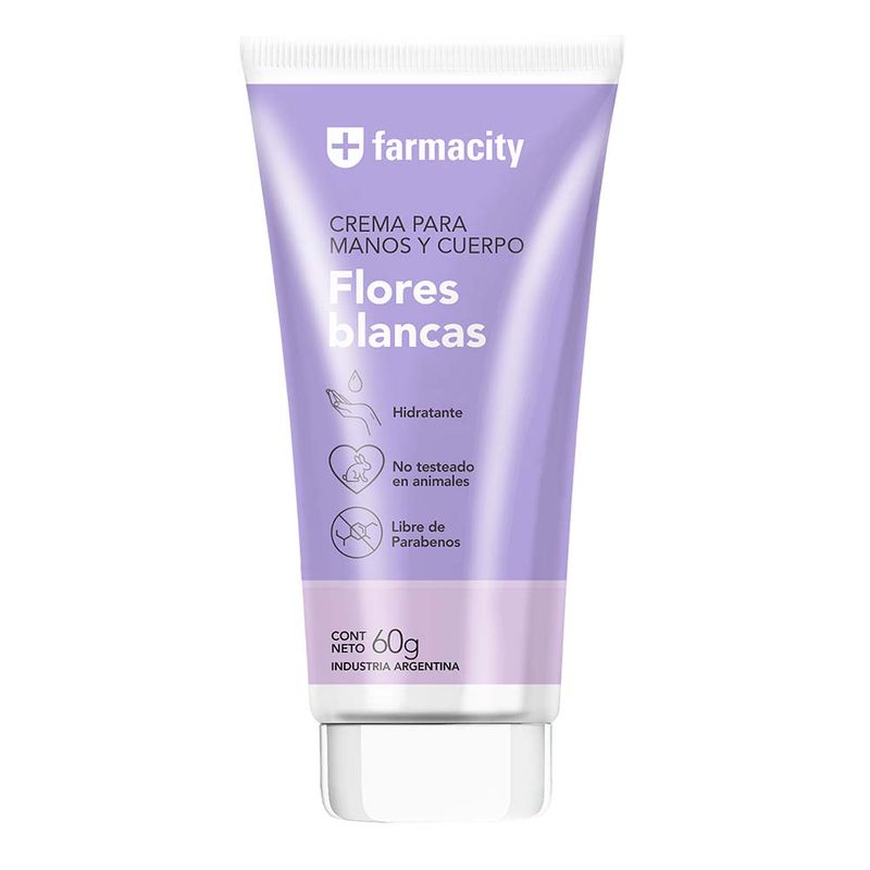 Crema para Manos Farmacity Flores Blancas x 60 g-1762266049131