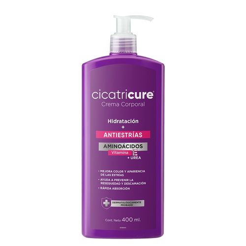 Crema Corporal Cicatricure Hidratación Intensiva Anti-Estrías x 400 ml