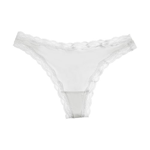 Colaless Wav Lisa con Encaje Borde Blanco