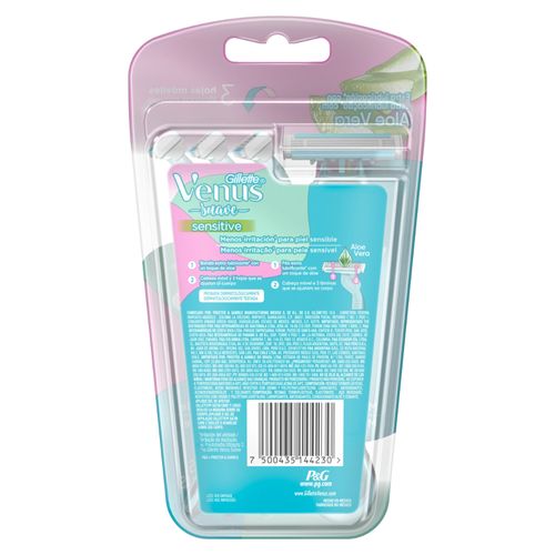 Maquinas de Afeitar Venus Sensitive Suave x 4 un