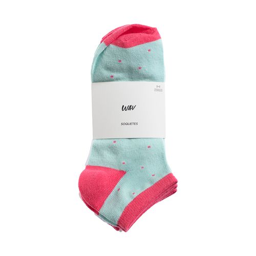 Medias Soquetes Wav Estampadas Cute Cherry x 4 un