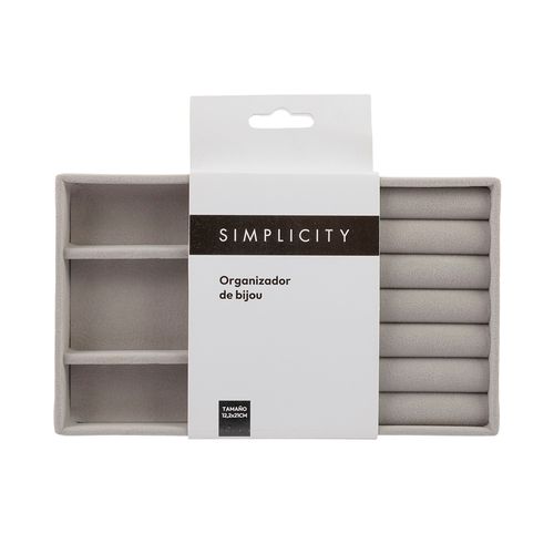 Organizador de Bijou Gris Simplicity Hogar