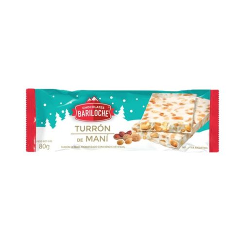 Caja Turrón de Maní Bariloche x 80 g x 24 un