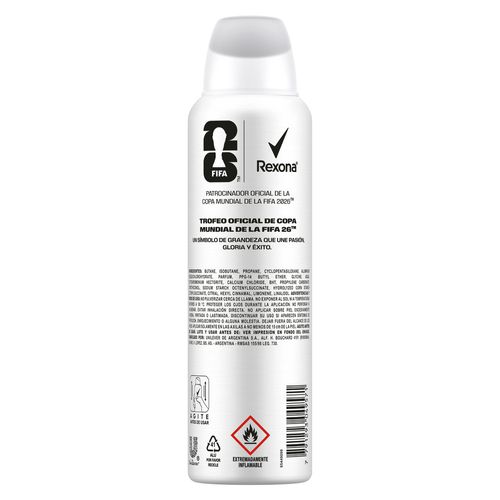 Antitranspirante Rexona Futbol Fanatics en Aerosol x 150 ml