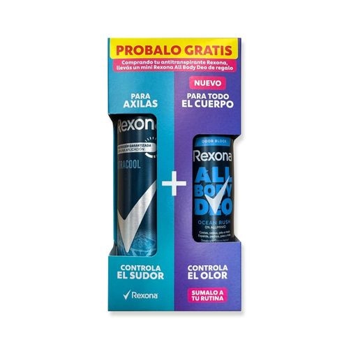 Desodorante Rexona Men Xtracool x 150 ml + Muestra Gratis Rexona All Body Deo Ocean Rush
