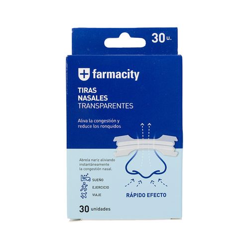 Tiras Nasales Farmacity Transparentes x 30 un