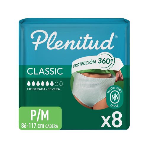 Pañales para Adultos Plenitud Classic Talle P/M x 8 un