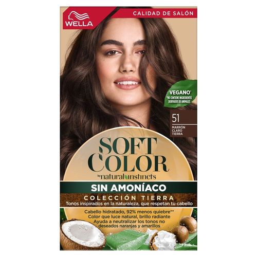 Kit Coloración Wella Koleston Soft Color 51 Marron Claro Tierra