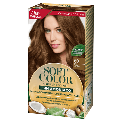 Kit de Coloración Wella Soft Color 60 Rubio Oscuro