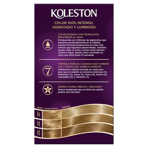 Kit de Coloración Koleston Color Intenso y Duradero 91 Rubio Ceniza Extra Claro
