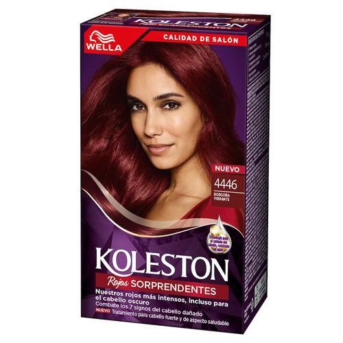 Kit de Coloración Wella Koleston 4446 Borgoña Vibrante