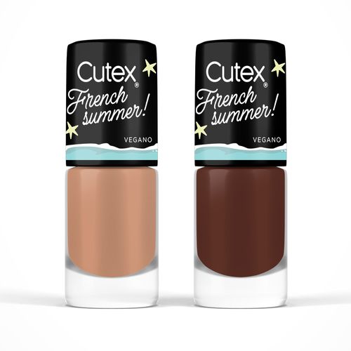 Pack Esmalte para Uñas Cutex French Summer Golden Sand x 2 un