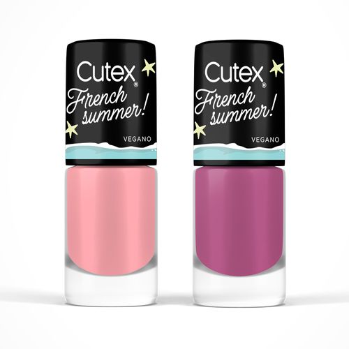 Pack Esmalte para Uñas Cutex French Summer Pink Sunset x 2 un