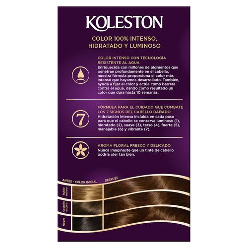 Kit Coloración Permanente Koleston 34 Castano Oscuro Hinoptico