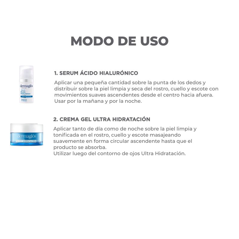 facial-dermaglos-serum-crema-gel-ultra-hidratacion