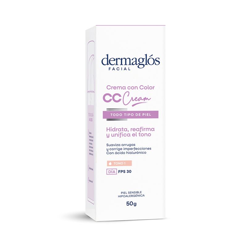 crema-facial-dermaglos-cc-cream-fps30-tono-1-x-50-g