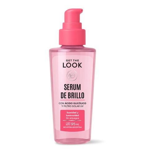 Serum Capilar de Brillo Get The Look con Acido Glicolico y Filtro UV x 95 ml