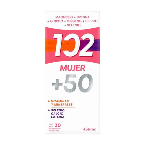 Suplemento Vitamínico 102 +50 Mujer x 30 Comp