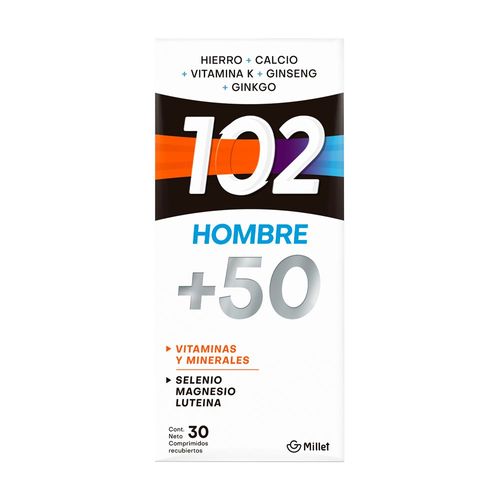 Suplemento Vitamínico 102 +50 Hombre x 30 Comp