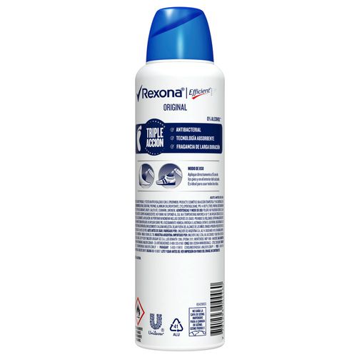 Desodorante para Pies Rexona Efficient Original en Aerosol x 153 ml
