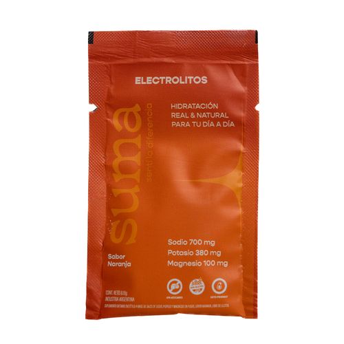 Suplemento Deportivo Suma Electrolitos en Polvo Naranja x 8,12 g
