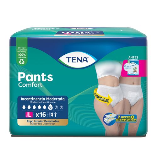 Ropa Interior Tena Pants Comfort L x 16 un