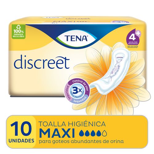 Toalla Tena Discreet Maxi x 10 un