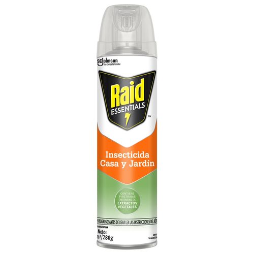 Insecticida Raid Casa y Jardin Multi Insecto Aerosol x 360 ml
