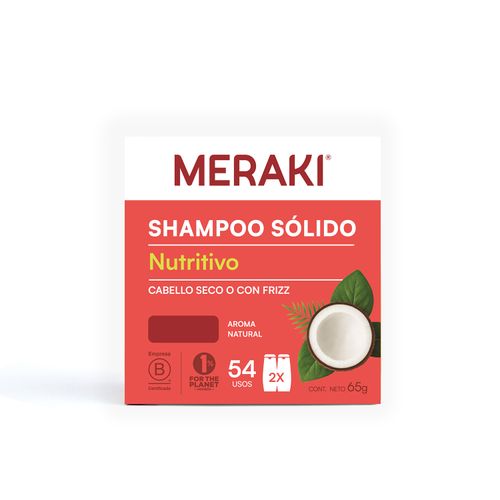 Shampoo Meraki Sólido Nutritivo x 65 g