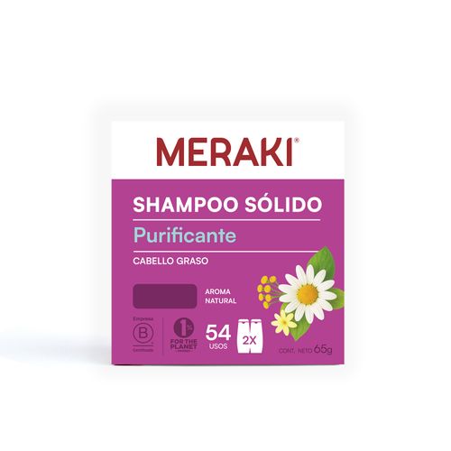 Shampoo Meraki Sólido Purificante x 65 g