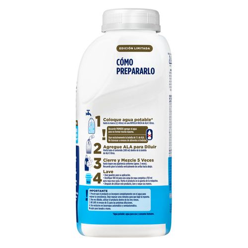 Jabón Líquido Concentrado para Diluir Ala Matic Máxima Remoción x 500 ml