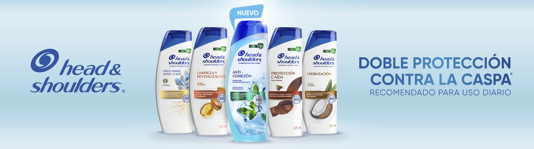 Head and Shoulders - Doble proteccion contra la caspa