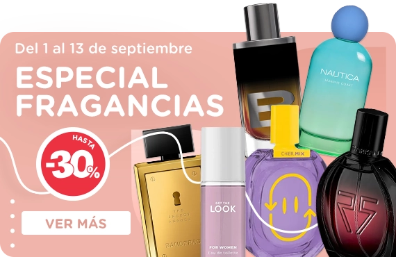Especial fragancias hasta 30off - ver mas