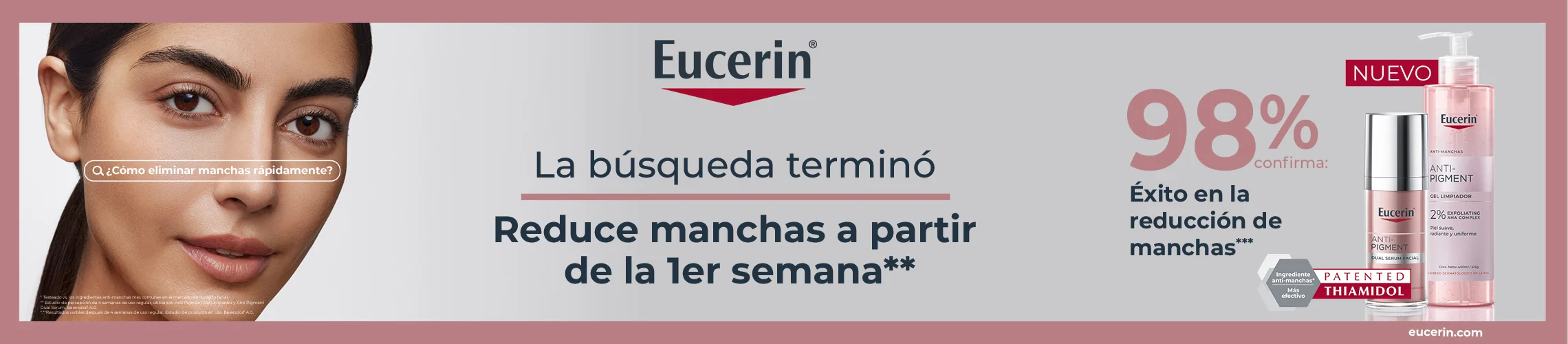 Reduccion de manchas 98% confirmados